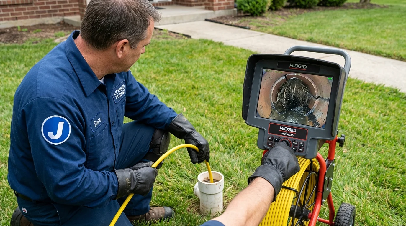 Sewer camera inspection being performed by Johns Plumbing LLC in Pass Christian